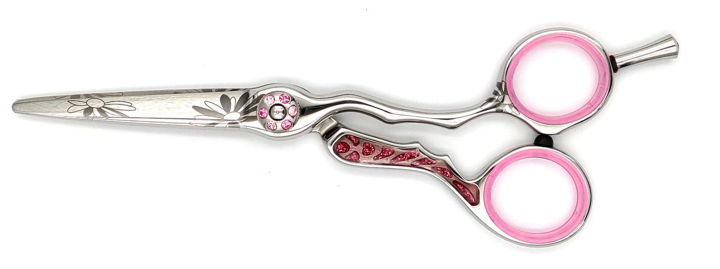 Hair Scissors : GO(F)- flowers