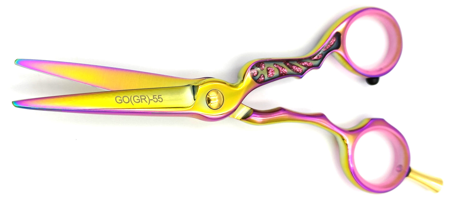 Hair Scissors with color no. GO(GR)