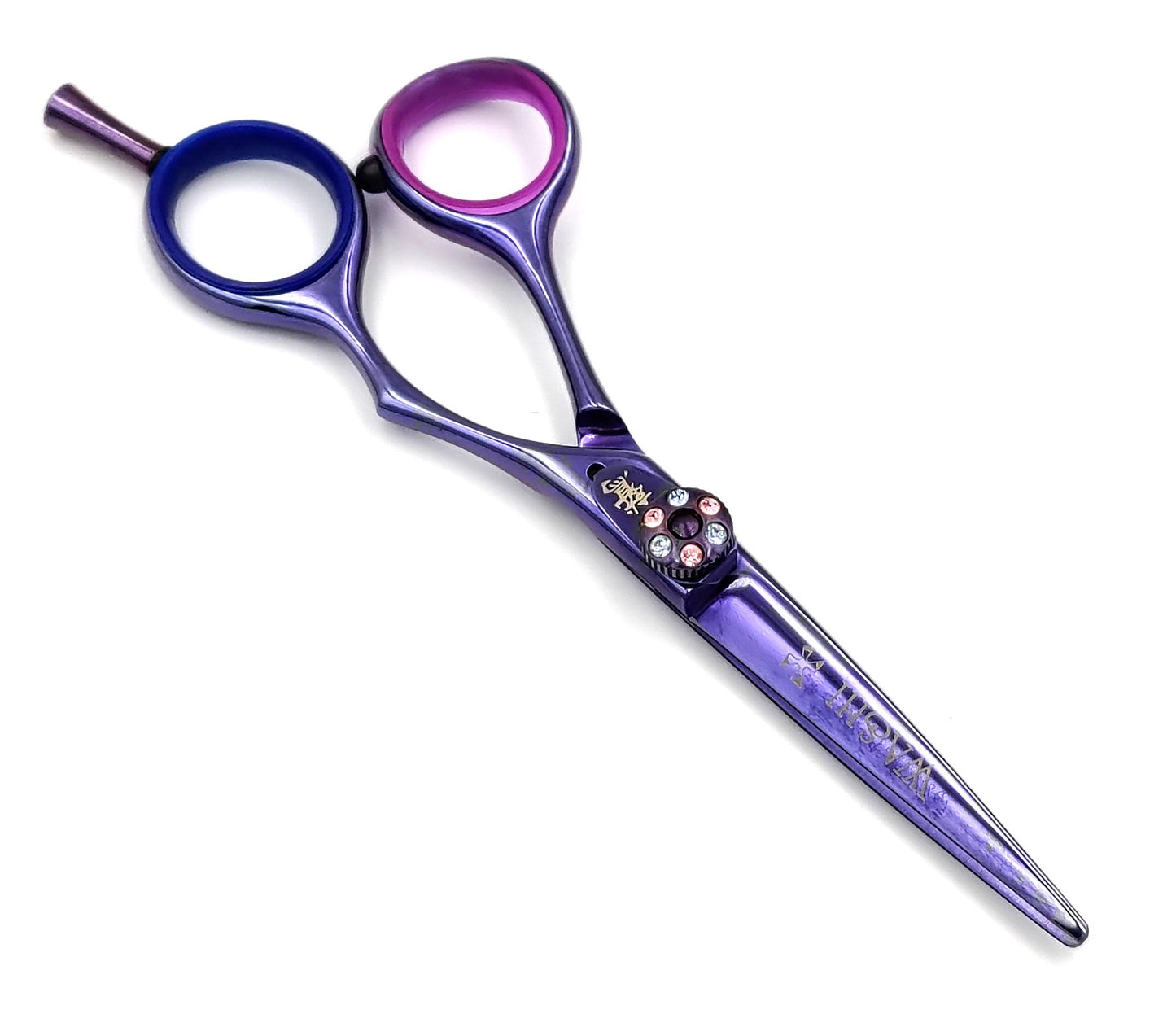 Hairdressing scissors WASHI #9F09(V) Hair-Scissors with Violet Titanium Color