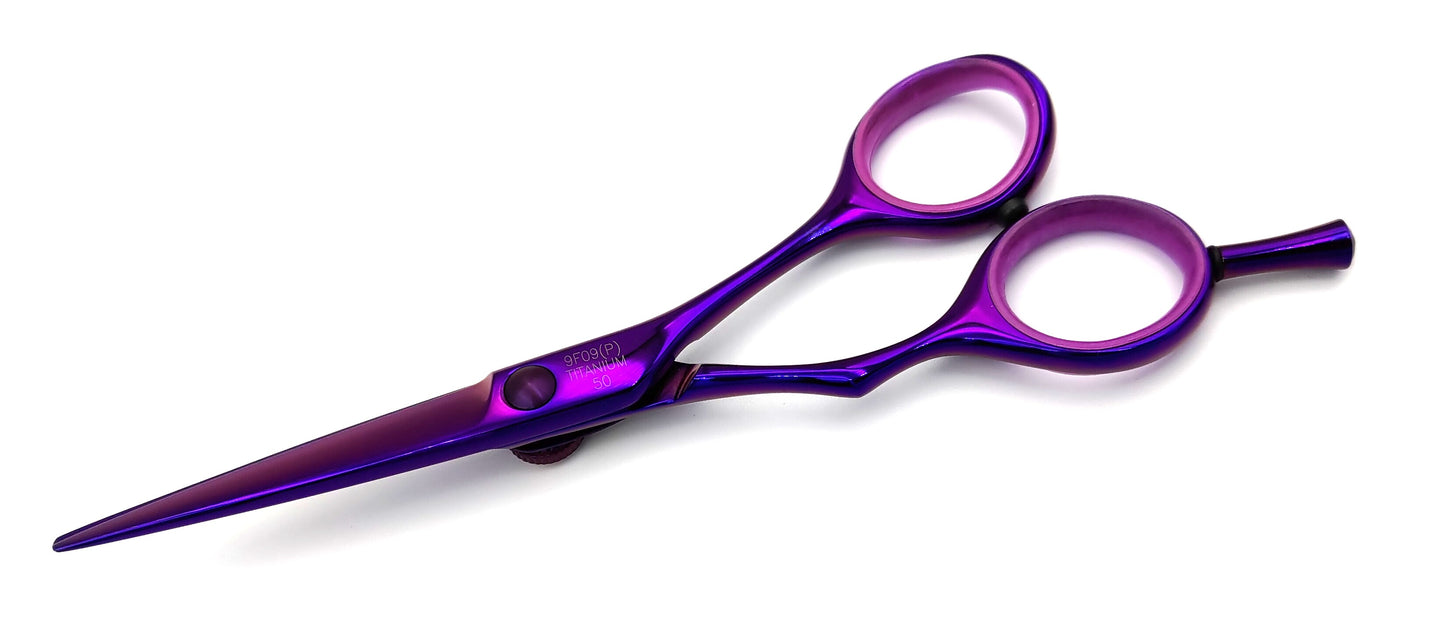 WASHI Hair-Scissors with purple color no. 9F09(P)