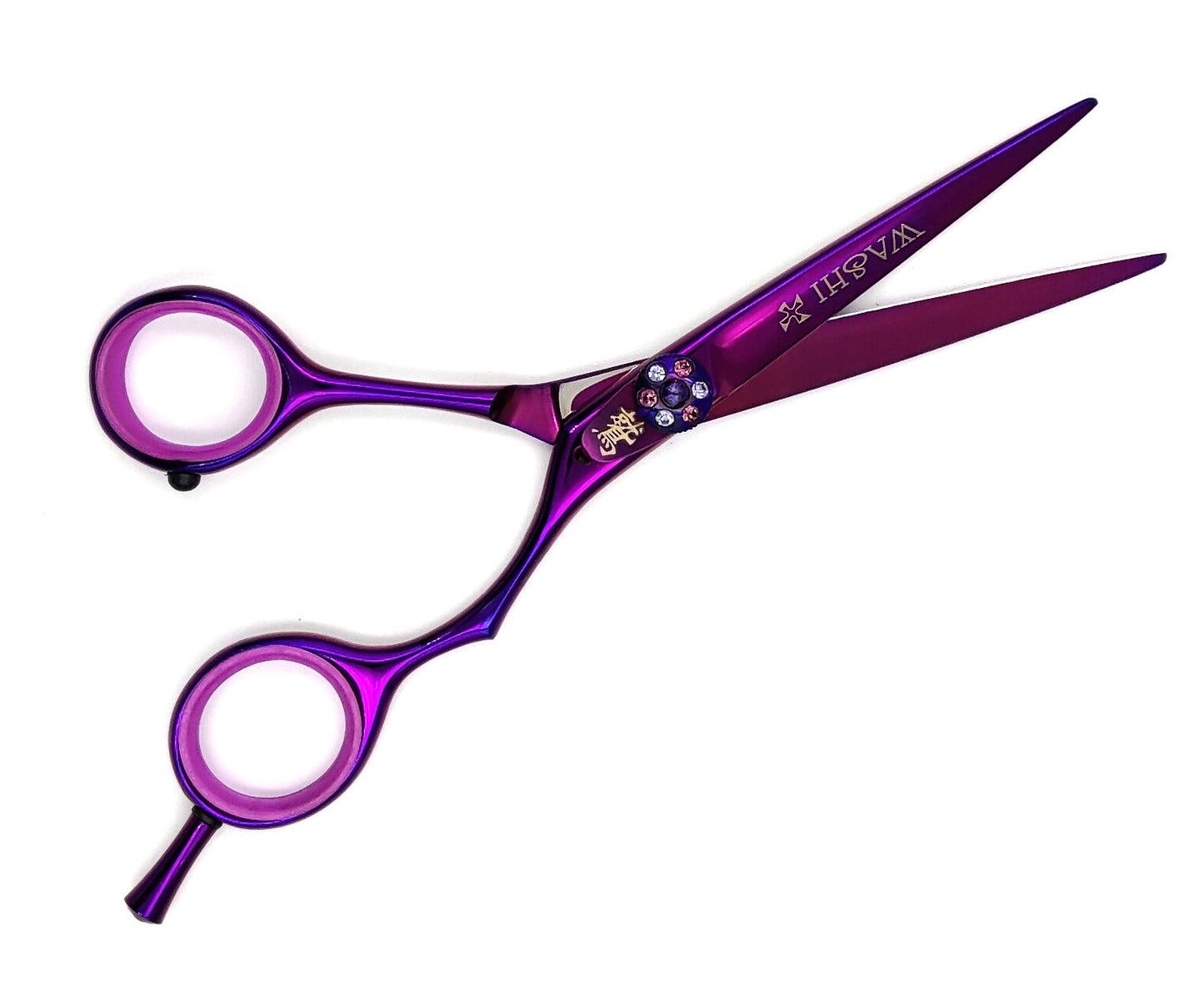WASHI Hair-Scissors with purple color no. 9F09(P)